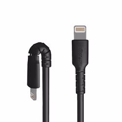 StarTech.com 3 foot (1m) Durable Black USB-C to Lightning Cable - Heavy Duty Rugged Aramid Fiber USB Type C to Lightning Charger/Sync Power Cord - Apple MFi Certified iPad/iPhone 12 - Additional view 5