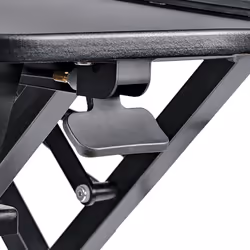 StarTech.com Corner Sit Stand Desk Converter with Keyboard Tray - Large Surface (35" x 21") - Height Adjustable Ergonomic Desktop/Tabletop Standing Workstation - Supports Dual Monitors - Additional view 5