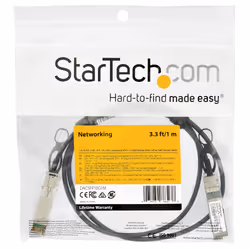 StarTech.com Dell EMC DAC-SFP-10G-1M Compatible 1m 10G SFP+ to SFP+ Direct Attach Cable Twinax - 10GbE SFP+ Copper DAC 10 Gbps Low Power Passive Mini GBIC/Transceiver Module DAC - Additional view 4
