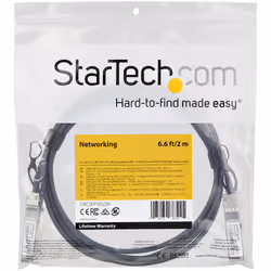 StarTech.com Dell EMC DAC-SFP-10G-2M Compatible 2m 10G SFP+ to SFP+ Direct Attach Cable Twinax - 10GbE SFP+ Copper DAC 10 Gbps Low Power Passive Mini GBIC/Transceiver Module DAC - Additional view 4