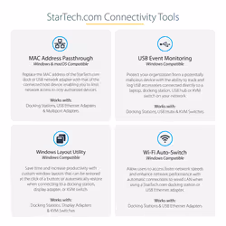 StarTech.com USB-C Dock - Dual Monitor 1080p HDMI Laptop Docking Station - 65W Power Delivery - 1x USB-C, 3x USB-A, Ethernet - Dual Video Display USB 3.1 Gen 1 Type-C Dock - Mac & Windows - Additional view 6