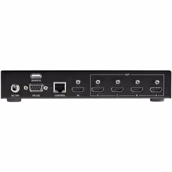 StarTech.com 2x2 HDMI Video Wall Controller - 4K 60Hz HDMI 2.0 Video Input to 4x 1080p Output - Video Wall Processor for Multi Screen Display - Video Wall Splitter - RS232/Ethernet Control - Additional view 4