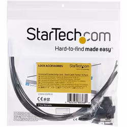 StarTech.com 10-Pack Security Cable Tethers for Adapters & Dongles - Universal Cable Adapter Tether - Tether Cable - Adjustable Length Anti-Theft Cable Tether Lock Kit - Steel - Additional view 6