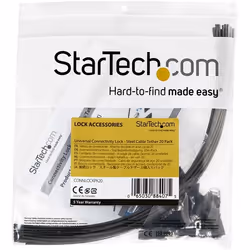 StarTech.com 20-Pack Security Cable Tethers for Adapters & Dongles - Universal Cable Adapter Tether - Tether Cable - Adjustable Length Anti-Theft Cable Tether Lock Kit - Steel - Additional view 6