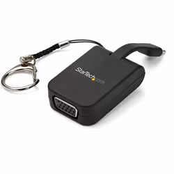 StarTech.com Compact USB C to VGA Adapter - 1080p USB Type-C to VGA Video Display Converter with Keychain Ring - Active USB-C ...