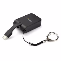StarTech.com Compact USB C to VGA Adapter - 1080p USB Type-C to VGA Video Display Converter with Keychain Ring - Active USB-C DP Alt Mode to VGA Monitor Dongle - Thunderbolt 3 Compatible