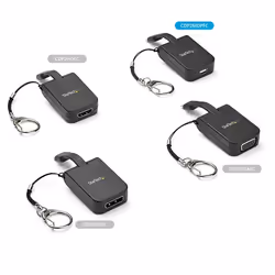 StarTech.com Compact USB C to Mini DisplayPort Adapter - 8K 60Hz/4K USB-C to mDP 1.4 Video Converter w/Keychain Ring - USB Type-C DP Alt Mode (HBR3 HDR DSC) to mDP Monitor - TB3 Compatible - Additional view 6