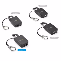 StarTech.com Compact USB C to DisplayPort 1.4 Adapter - 8K 60Hz/4K USB-C to DP Video Converter w/ Keychain Ring - USB Type-C DP Alt Mode (HBR3 HDR DSC) to DP Monitor Dongle - TB3 Compatible - Additional view 6