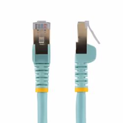 StarTech.com 7.5 m CAT6a Patch Cable - Shielded (STP) - 100% Copper Wire - Snagless Connector - Aqua - Additional view 2