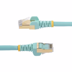 StarTech.com 7.5 m CAT6a Patch Cable - Shielded (STP) - 100% Copper Wire - Snagless Connector - Aqua - Additional view 3