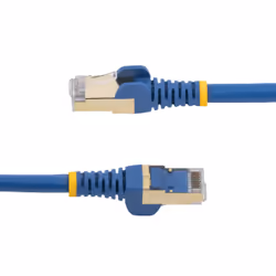 StarTech.com 7.5 m CAT6a Patch Cable - Shielded (STP) - 100% Copper Wire - Snagless Connector - Blue