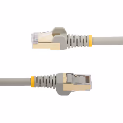 StarTech.com 1.5 m CAT6a Patch Cable - Shielded (STP) - 100% Copper Wire - Snagless Connector - Gray