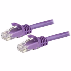 StarTech.com 7.5m CAT6 Ethernet Cable - Purple CAT 6 Gigabit Ethernet Wire -650MHz 100W PoE RJ45 UTP Network/Patch Cord Snagl ...