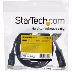 StarTech.com 2m (6ft) HDMI to DisplayPort Cable 4K 30Hz - Active HDMI 1.4 to DP 1.2 Adapter Converter Cable with Audio - USB Powered - Mac & Windows - HDMI Laptop to DP Monitor - Male/Male - Additional view 7