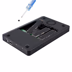 StarTech.com 4 Bay Thunderbolt 3 NVMe Enclosure, For M.2 NVMe SSD Drives, 1x DisplayPort Video/ 2x TB3 Downstream Ports, 40Gbps, 72W Power Supply, External Hard Drive Enclosure - Additional view 4