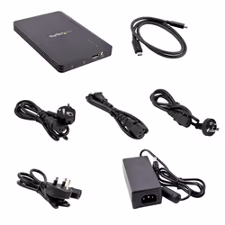 StarTech.com 4 Bay Thunderbolt 3 NVMe Enclosure, For M.2 NVMe SSD Drives, 1x DisplayPort Video/ 2x TB3 Downstream Ports, 40Gbps, 72W Power Supply, External Hard Drive Enclosure - Additional view 7