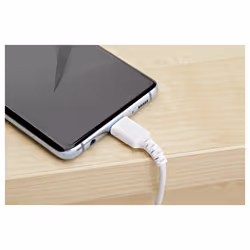 StarTech.com 1m USB A to USB C Charging Cable - Durable Fast Charge & Sync USB 2.0 to USB Type C Data Cord - Rugged TPE Jacket Aramid Fiber M/M 3A White - Samsung S10, iPad Pro, Pixel - Additional view 5