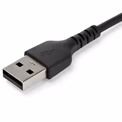 StarTech.com 1m USB A to USB C Charging Cable - Durable Fast Charge & Sync USB 2.0 to USB Type C Data Cord - Rugged TPE Jacket Aramid Fiber M/M 3A Black - Samsung S10, iPad Pro, Pixel - Additional view 4