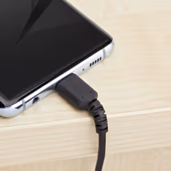 StarTech.com 1m USB A to USB C Charging Cable - Durable Fast Charge & Sync USB 2.0 to USB Type C Data Cord - Rugged TPE Jacket Aramid Fiber M/M 3A Black - Samsung S10, iPad Pro, Pixel - Additional view 6