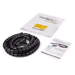 StarTech.com 1.5 m (4.9 ft.) Cable-Management Sleeve - Spiral - 25 mm (1 in.) Diameter - Additional view 7