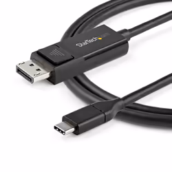 StarTech.com 3ft (1m) USB C to DisplayPort 1.2 Cable 4K 60Hz - Bidirectional DP to USB-C or USB-C to DP Reversible Video Adapter Cable - HBR2/HDR - USB Type C/TB3 Monitor Cable - Additional view 4