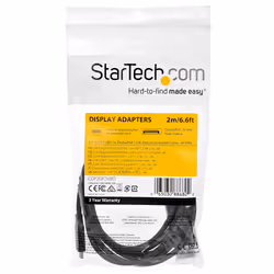 StarTech.com 6ft (2m) USB C to DisplayPort 1.2 Cable 4K 60Hz - Bidirectional DP to USB-C or USB-C to DP Reversible Video Adapter Cable - HBR2/HDR - USB Type C/TB3 Monitor Cable - Additional view 5