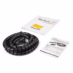StarTech.com 2.5 m (8.2 ft.) Cable-Management Sleeve - Spiral - 25 mm (1 in.) Diameter - Additional view 7