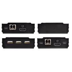 StarTech.com 4K HDMI KVM Extender over Fiber - HDMI Video & USB Remote KVM Switch/Console Extender - up to 984ft/300m (MultiMode) - 2x 10G MMF SFP+ modules - KVM Extension Kit (TX/RX) - Additional view 4