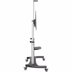 StarTech.com Mobile TV Stand - Heavy Duty TV Cart for 60-100" Display (100kg/220lb) - Height Adjustable Rolling Flat Screen Floor Standing on Wheels - Universal Television Mount w/Shelves - Additional view 5