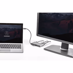 StarTech.com Thunderbolt 3 Mini Dock - Portable Dual Monitor Docking Station w/HDMI 4K 60Hz, 2x USB-A Hub (3.0/2.0), GbE - 11in/28cm Cable - TB3 Multiport Adapter - Mac/Windows - Additional view 6