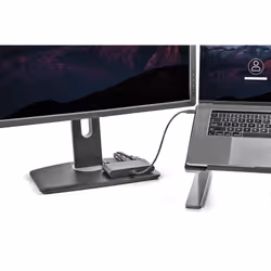 StarTech.com Thunderbolt 3 Mini Dock - Portable Dual Monitor Docking Station with DP 4K 60Hz, 1x USB-A Hub (USB 3.0/5 Gbps), GbE - 11in/28cm Cable - TB3 Multiport Adapter - Mac/Windows - Additional view 5