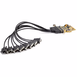 StarTech.com 8-Port PCI Express RS232 Serial Adapter Card, PCIe RS232 Serial Card, 16C1050 UART, Multiport Serial DB9 Controller/Expansion Card, 15kV ESD Protection, Windows Only - TAA - Additional view 5