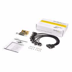 StarTech.com 8-Port PCI Express RS232 Serial Adapter Card, PCIe RS232 Serial Card, 16C1050 UART, Multiport Serial DB9 Controller/Expansion Card, 15kV ESD Protection, Windows Only - TAA - Additional view 6