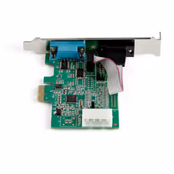 StarTech.com 2-port PCI Express RS232 Serial Adapter Card - PCIe RS232 Serial Host Controller Card - PCIe to Dual Serial DB9 Card - 16950 UART - Expansion Card - Windows & Linux - Additional view 4