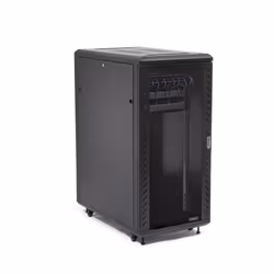 StarTech.com 4-Post 32U Server Rack Cabinet, Lockable 19" Data Rack Cabinet for Computer / AV / IT Equipment, Office / Home Network Rack with Casters & Adjustable Mounting Rails