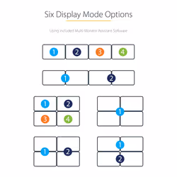 StarTech.com USB C to Quad HDMI Adapter, USB-C to 4x HDMI Monitor Converter for Windows (no support for macOS/ChromeOS/Linux) - TAA - Additional view 8
