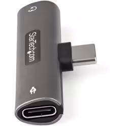 StarTech.com USB C Audio & Charge Adapter - USB-C Audio Adapter w/ 3.5mm TRRS Headphone/Headset Jack and 60W USB Type-C Power Delivery Pass-through Charger - For USB-C Phone/Tablet/Laptop - Additional view 4