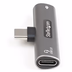 StarTech.com USB C Audio & Charge Adapter - USB-C Audio Adapter w/ USB-C Audio Headphone/Headset Port and 60W USB Type-C Power Delivery Pass-through Charger - For USB-C Phone/Tablet/Laptop - Additional view 6