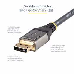 StarTech.com 3ft (1m) VESA Certified DisplayPort 1.4 Cable - 8K 60Hz HDR10 - Ultra HD 4K 120Hz Video - DP 1.4 Cable / Cord - For Monitors/Displays - DisplayPort to DisplayPort Cable - M/M - Additional view 7