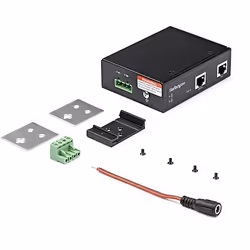 StarTech.com Industrial Gigabit PoE Injector - High Speed/High Power 90W - 802.3bt PoE++ 52V-56VDC DIN Rail UPoE/Ultra Power Over Ethernet Injector Adapter -40C to +75C Rugged - Additional view 5