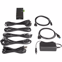 StarTech.com 4 Port USB C Hub 10Gbps - Metal Industrial USB-C Hub - 2x USB-C & 2x USB-A - ESD Surge Protection - USB-C or USB-A Host - Self-Powered Mountable USB 3.2 Gen 2 Type-C Hub - Additional view 6