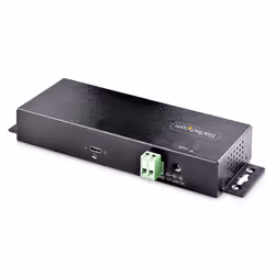 StarTech.com 7-Port Industrial USB 10Gbps Hub with Power Adapter, Metal, Mountable, 5x USB-A and 2x USB-C Downstream Ports, ESD Protection, Powered USB Hub, TAA