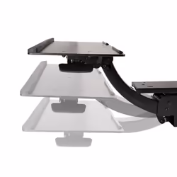 StarTech.com Under Desk Keyboard Tray - Full Motion & Height Adjustable Keyboard and Mouse Tray, 10"x26" Platform - Ergonomic Desk Mount Computer Keyboard Tray with Mouse Pad & Wrist Rest - Additional view 7