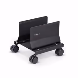 StarTech.com Computer Tower Cart, Rolling Mobile CPU Caddy on Wheels (Casters), Max Load 46.3lb/21kg, Adjustable PC Case Moun ...