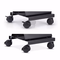 StarTech.com Computer Tower Cart, Rolling Mobile CPU Caddy on Wheels (Casters), Max Load 46.3lb/21kg, Adjustable PC Case Mount, Desktop Floor Stand, Steel Dolly - Additional view 5