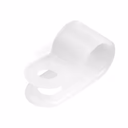 StarTech.com 100 Pack Screw Mount Cable Clamps - Large 7.9mm Bundle Cable Fastener/Holder - R-Type Single Reusable Nylon Clip ...