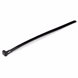 StarTech.com 8"(20cm) Reusable Cable Ties - 1/4"(7mm) wide, 1-7/8"(50mm) Bundle Dia. 50lb(22kg) Tensile Strength, Releasable Nylon Ties, Indoor/Outdoor, 94V-2/UL Listed, 100 Pack - Black - Additional view 5