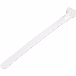 StarTech.com 5"(12cm) Reusable Cable Ties - 1/4"(7mm) wide, 1-1/8"(30mm) Bundle Dia. 50lb(22kg) Tensile Strength, Releasable ...