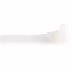 StarTech.com 5"(12cm) Reusable Cable Ties - 1/4"(7mm) wide, 1-1/8"(30mm) Bundle Dia. 50lb(22kg) Tensile Strength, Releasable Nylon Ties, Indoor/Outdoor, 94V-2/UL Listed, 100 Pack - White