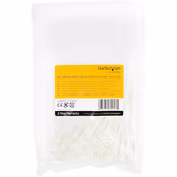 StarTech.com 4"(10cm) Cable Ties with Mounting Hole - 1/16"(2mm) wide, 7/8"(24mm) Bundle Dia. 18lb(8kg) Tensile Strength, Nylon 66 Self Locking Ties w/Screw Hole, UL Listed, 100 Pack - Additional view 6